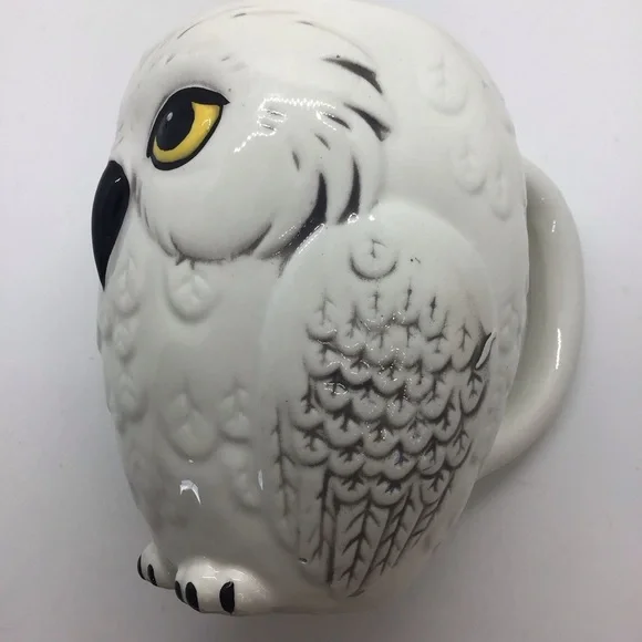 Harry Potter White Ceramic 3D Hedwig Snowy Owl Cup Mug 10 oz - Picture 7 of 12